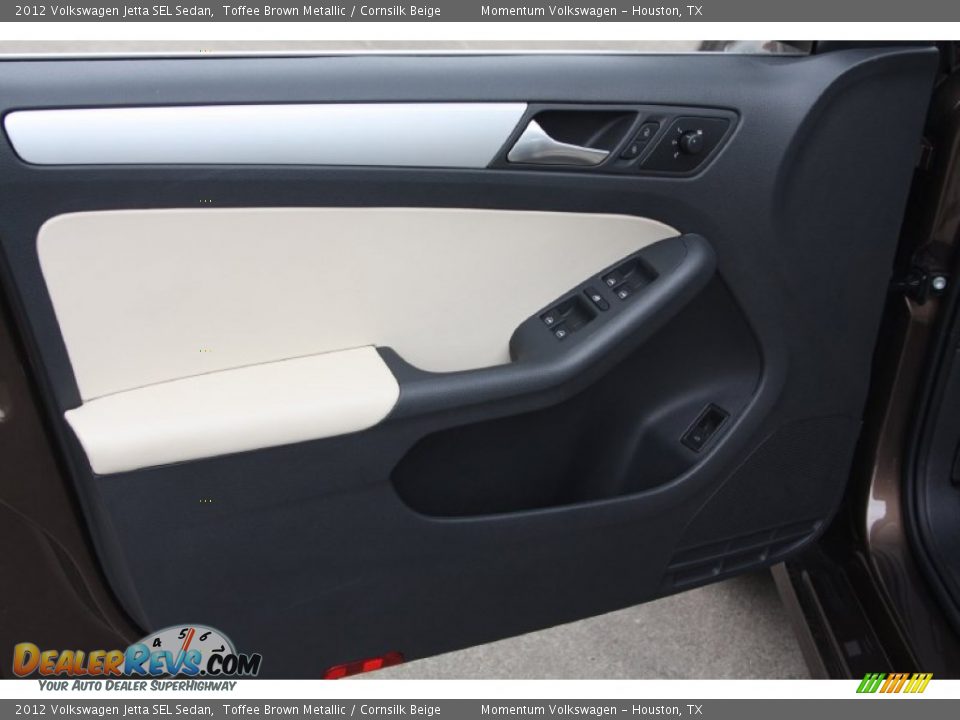 2012 Volkswagen Jetta SEL Sedan Toffee Brown Metallic / Cornsilk Beige Photo #8
