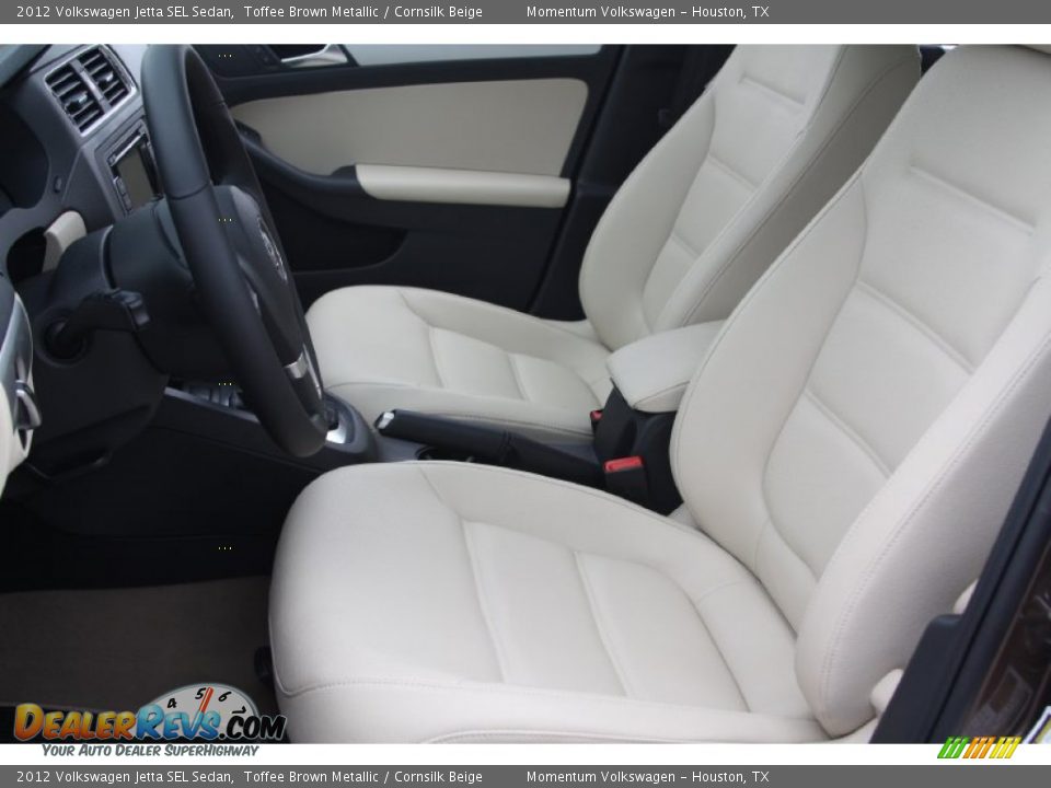 2012 Volkswagen Jetta SEL Sedan Toffee Brown Metallic / Cornsilk Beige Photo #10