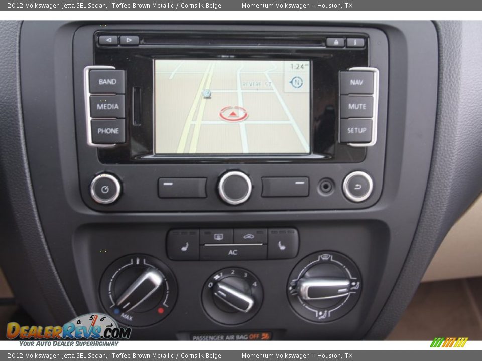 2012 Volkswagen Jetta SEL Sedan Toffee Brown Metallic / Cornsilk Beige Photo #14