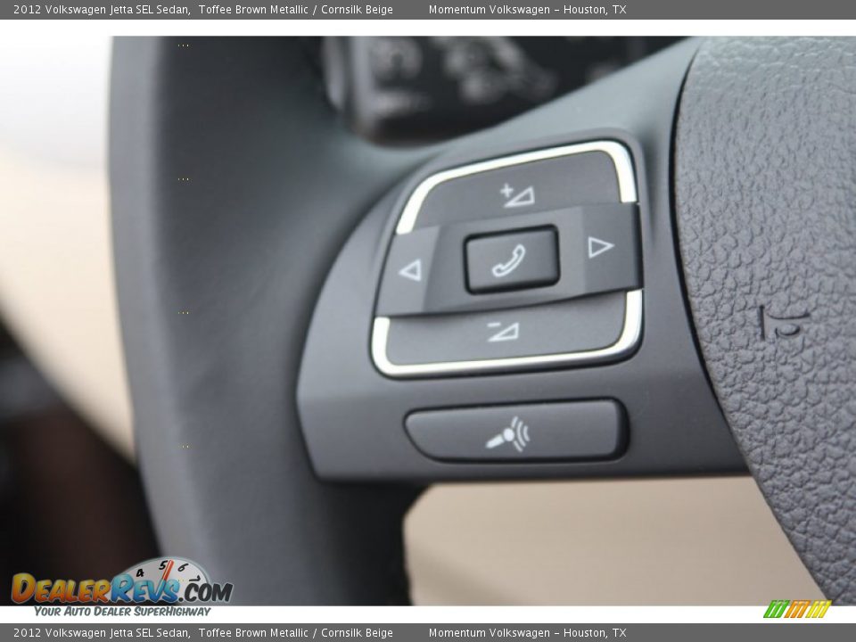 2012 Volkswagen Jetta SEL Sedan Toffee Brown Metallic / Cornsilk Beige Photo #15