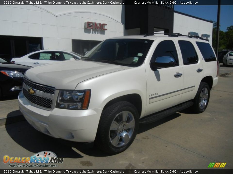 2010 Chevrolet Tahoe LTZ White Diamond Tricoat / Light Cashmere/Dark Cashmere Photo #2