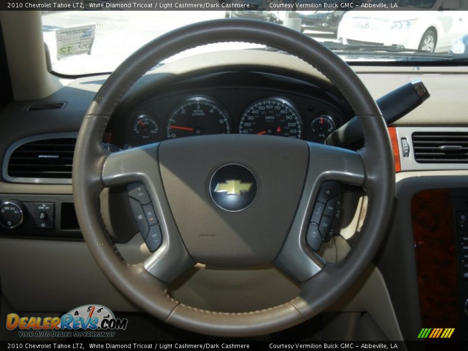 2010 Chevrolet Tahoe LTZ White Diamond Tricoat / Light Cashmere/Dark Cashmere Photo #7