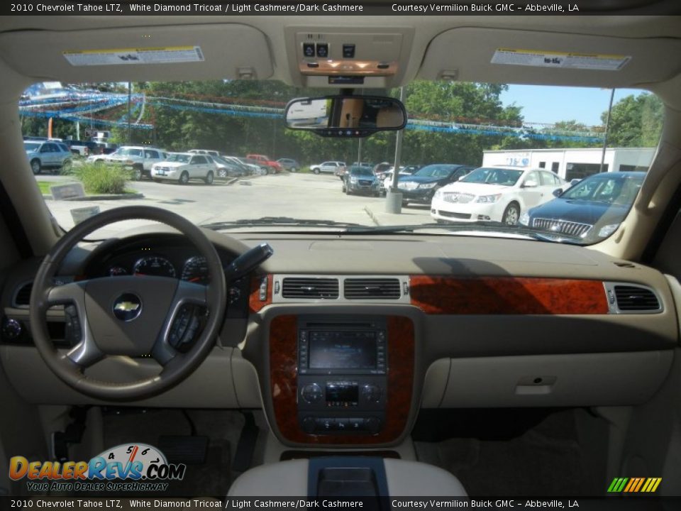 2010 Chevrolet Tahoe LTZ White Diamond Tricoat / Light Cashmere/Dark Cashmere Photo #9