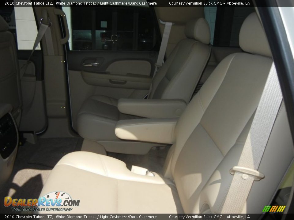 2010 Chevrolet Tahoe LTZ White Diamond Tricoat / Light Cashmere/Dark Cashmere Photo #10