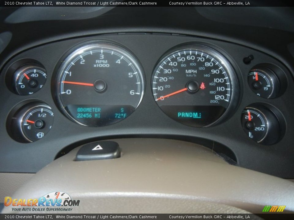 2010 Chevrolet Tahoe LTZ White Diamond Tricoat / Light Cashmere/Dark Cashmere Photo #15