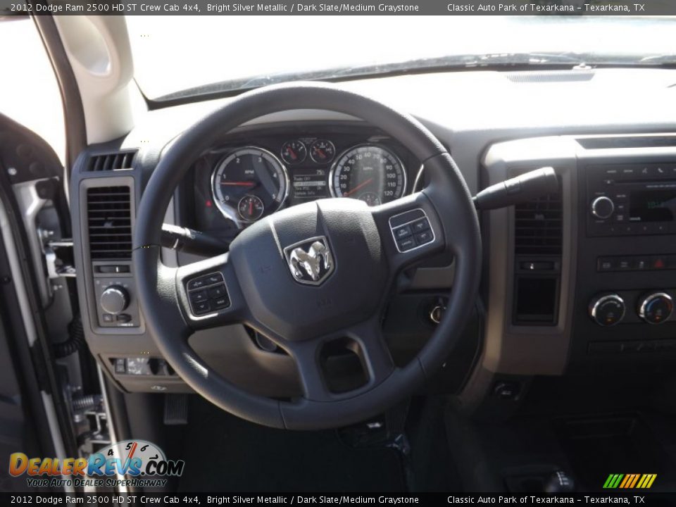 2012 Dodge Ram 2500 HD ST Crew Cab 4x4 Bright Silver Metallic / Dark Slate/Medium Graystone Photo #10