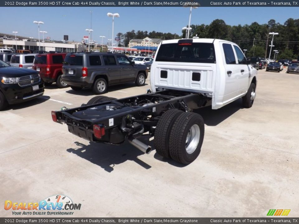 2012 Dodge Ram 3500 HD ST Crew Cab 4x4 Dually Chassis Bright White / Dark Slate/Medium Graystone Photo #5