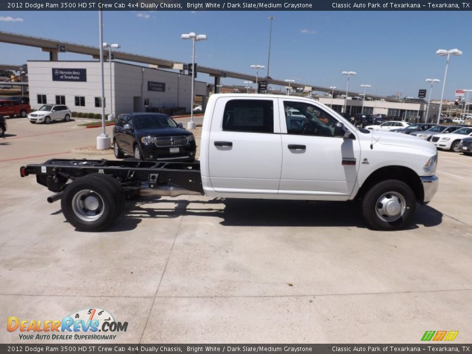 2012 Dodge Ram 3500 HD ST Crew Cab 4x4 Dually Chassis Bright White / Dark Slate/Medium Graystone Photo #6