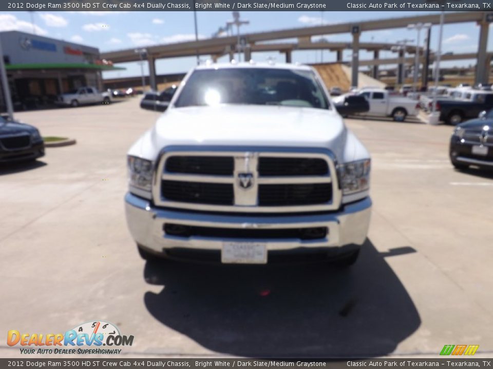2012 Dodge Ram 3500 HD ST Crew Cab 4x4 Dually Chassis Bright White / Dark Slate/Medium Graystone Photo #8