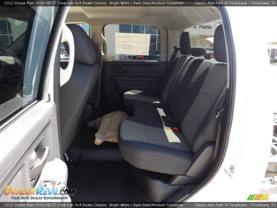 2012 Dodge Ram 3500 HD ST Crew Cab 4x4 Dually Chassis Bright White / Dark Slate/Medium Graystone Photo #14