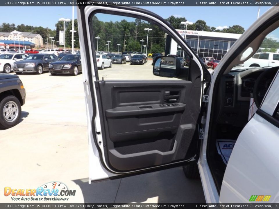 2012 Dodge Ram 3500 HD ST Crew Cab 4x4 Dually Chassis Bright White / Dark Slate/Medium Graystone Photo #15