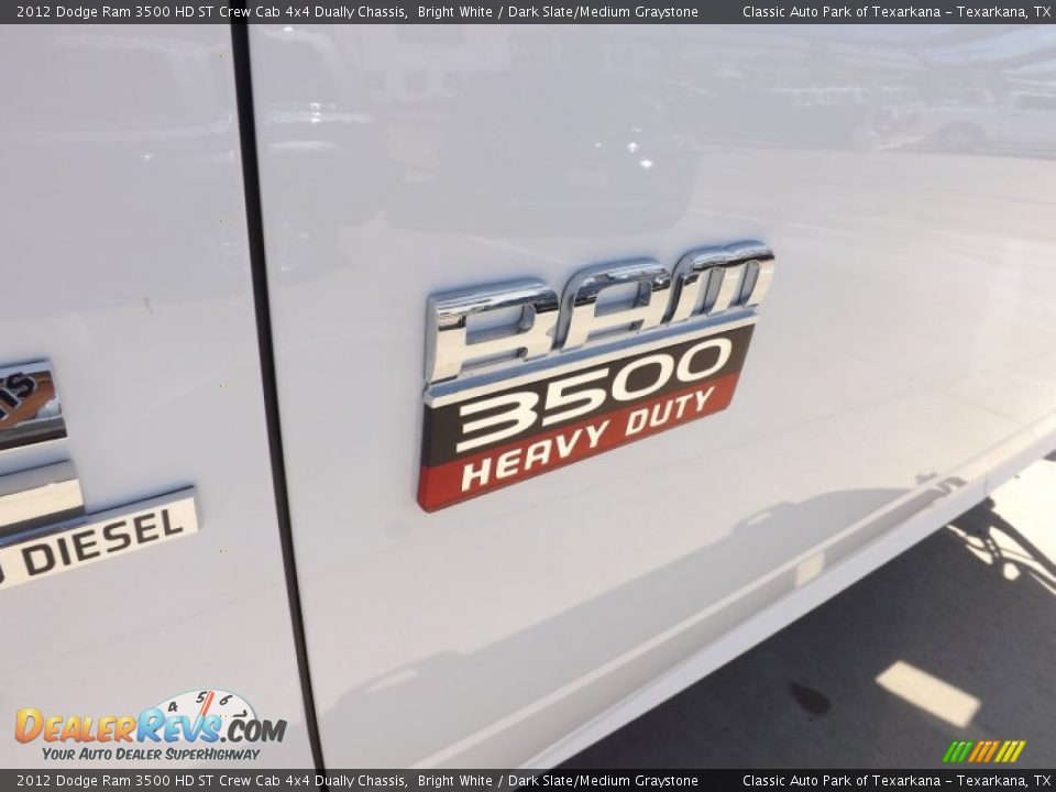 2012 Dodge Ram 3500 HD ST Crew Cab 4x4 Dually Chassis Bright White / Dark Slate/Medium Graystone Photo #25