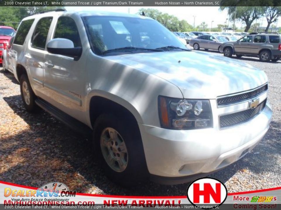 2008 Chevrolet Tahoe LT White Diamond Tricoat / Light Titanium/Dark Titanium Photo #1