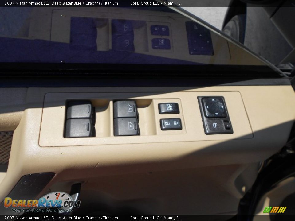 2007 Nissan Armada SE Deep Water Blue / Graphite/Titanium Photo #11