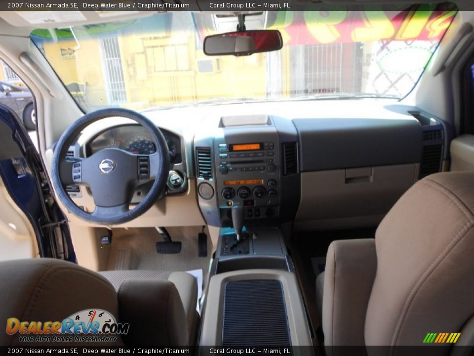 2007 Nissan Armada SE Deep Water Blue / Graphite/Titanium Photo #15