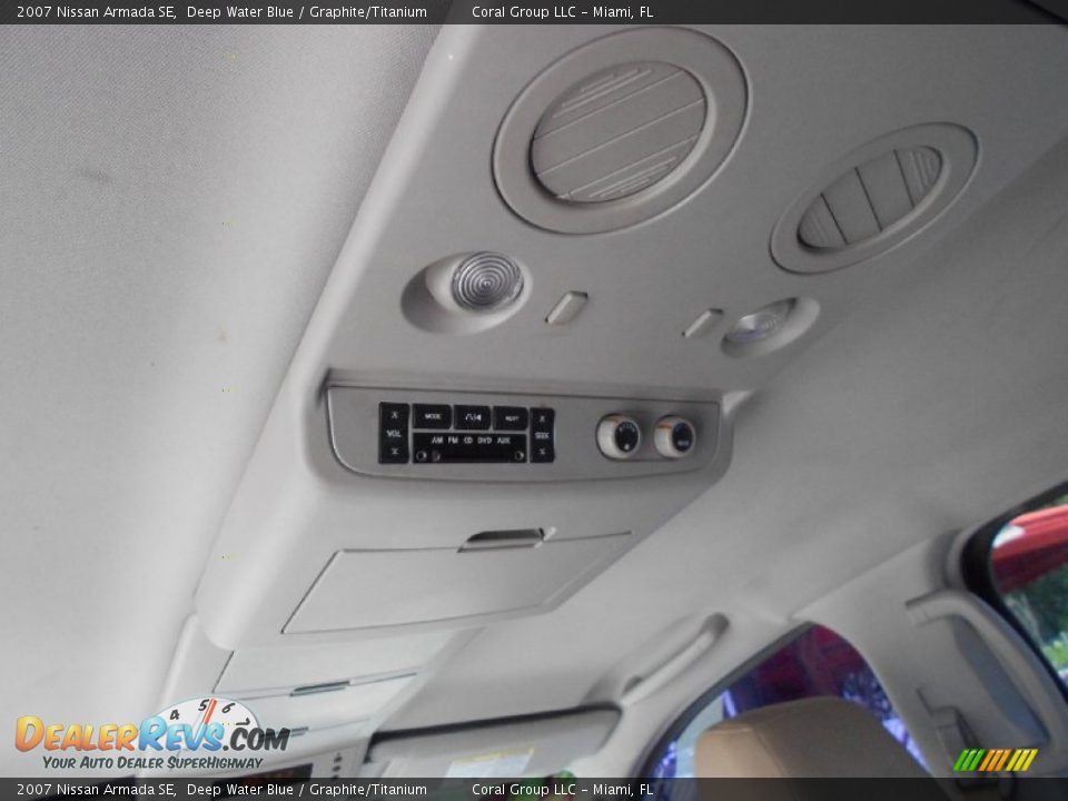 2007 Nissan Armada SE Deep Water Blue / Graphite/Titanium Photo #17