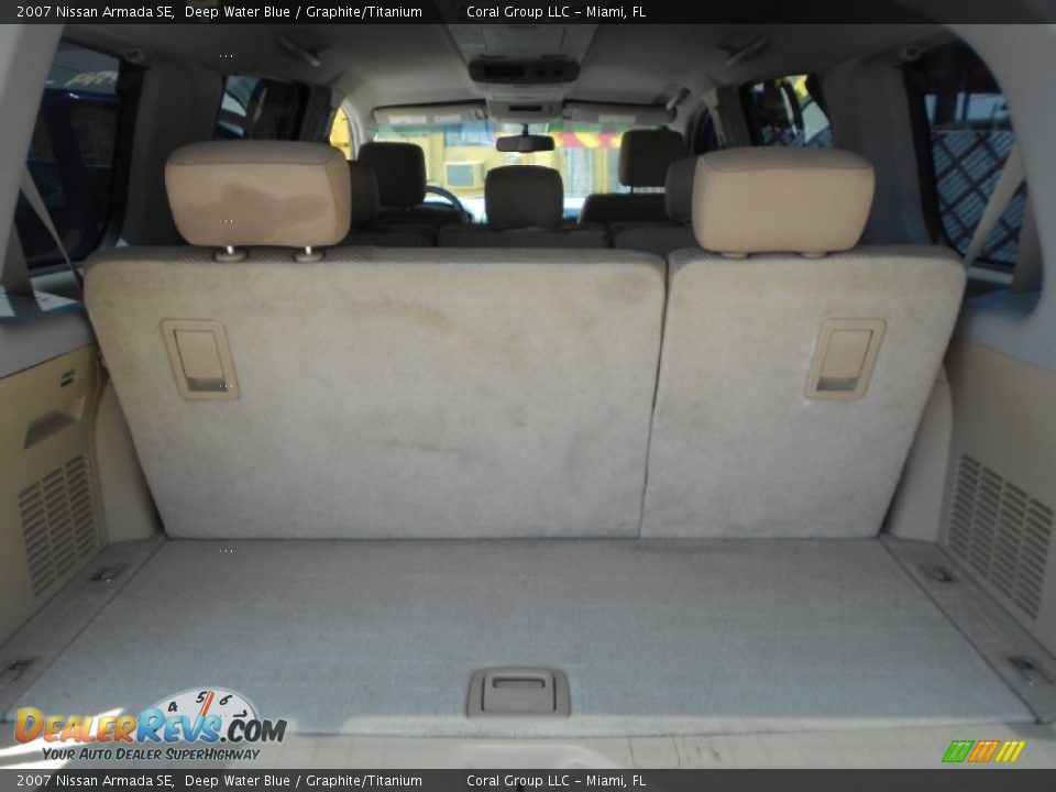 2007 Nissan Armada SE Deep Water Blue / Graphite/Titanium Photo #18
