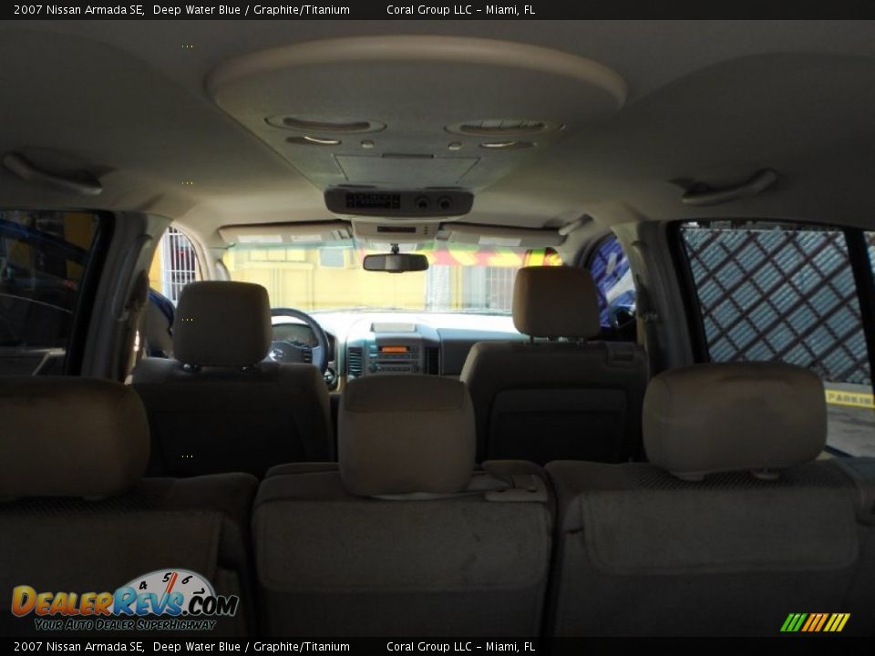 2007 Nissan Armada SE Deep Water Blue / Graphite/Titanium Photo #19