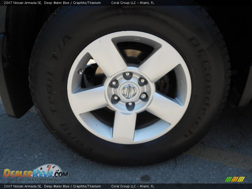 2007 Nissan Armada SE Deep Water Blue / Graphite/Titanium Photo #21