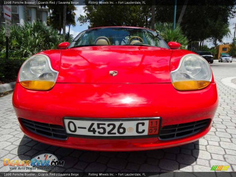 1998 Porsche Boxster Guards Red / Savanna Beige Photo #7