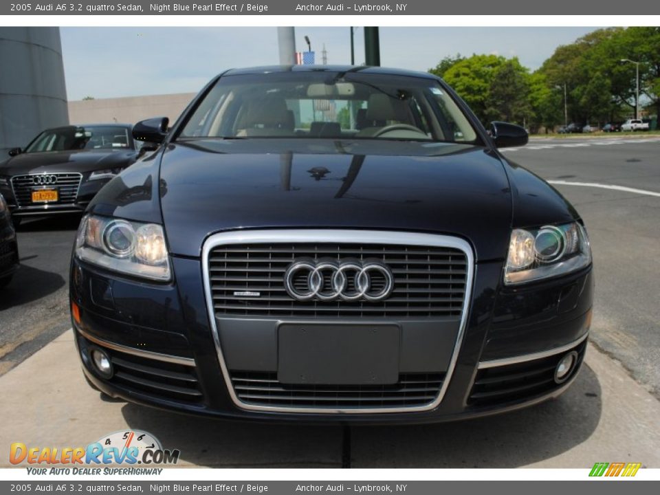 2005 Audi A6 3.2 quattro Sedan Night Blue Pearl Effect / Beige Photo #2