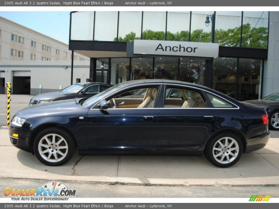 2005 Audi A6 3.2 quattro Sedan Night Blue Pearl Effect / Beige Photo #3