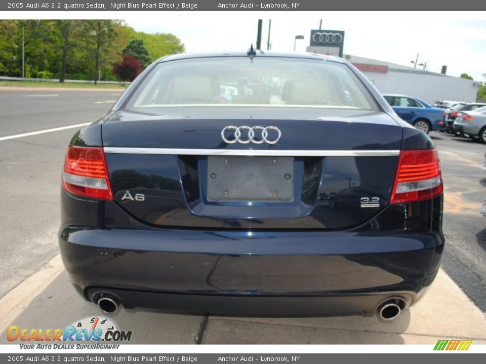 2005 Audi A6 3.2 quattro Sedan Night Blue Pearl Effect / Beige Photo #5