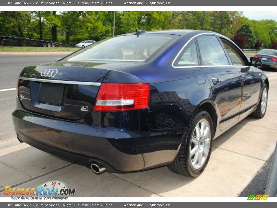 2005 Audi A6 3.2 quattro Sedan Night Blue Pearl Effect / Beige Photo #6