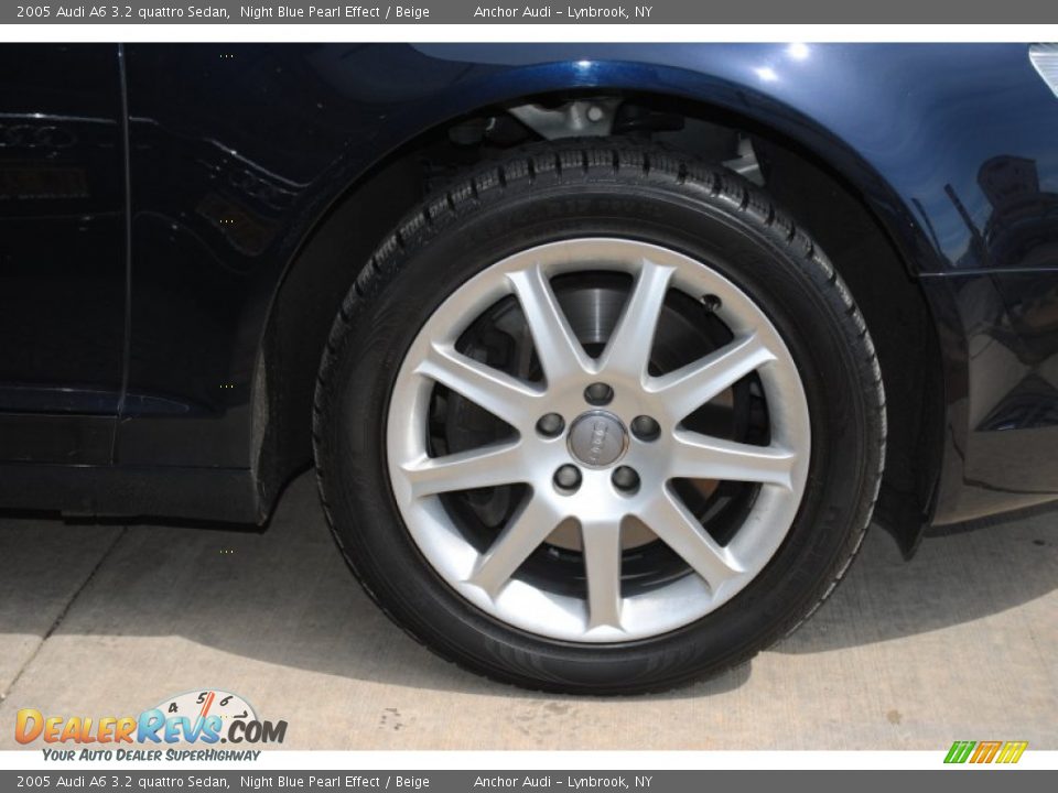 2005 Audi A6 3.2 quattro Sedan Night Blue Pearl Effect / Beige Photo #8