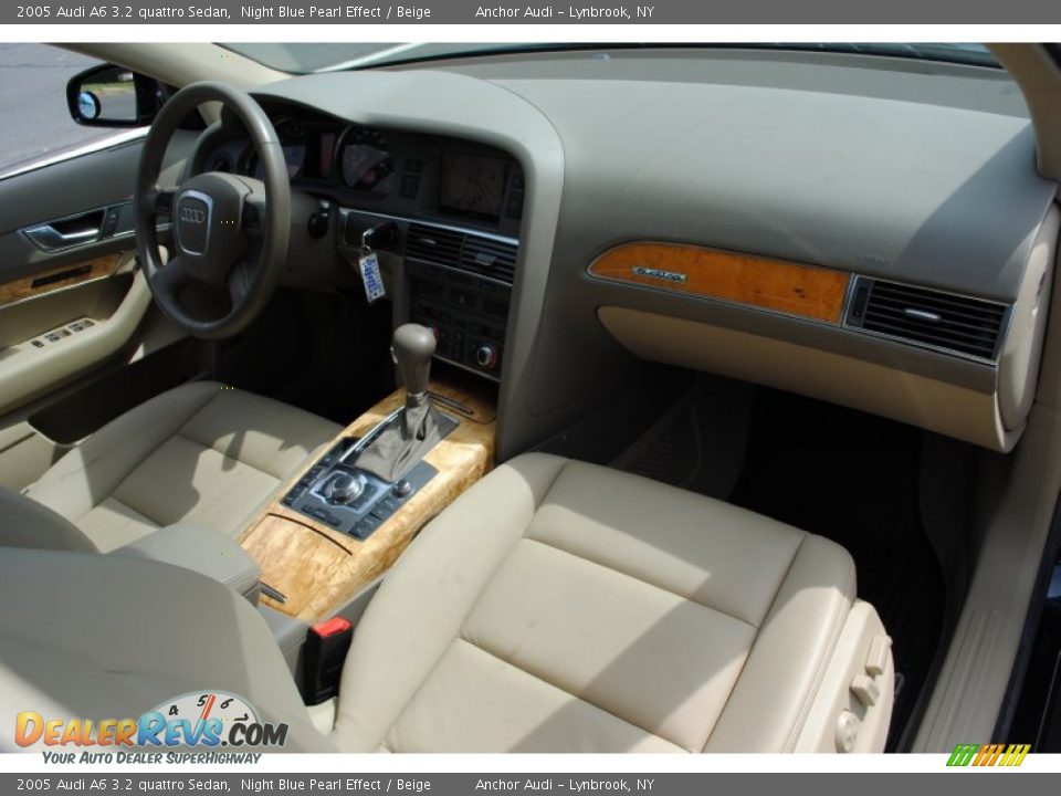 2005 Audi A6 3.2 quattro Sedan Night Blue Pearl Effect / Beige Photo #9