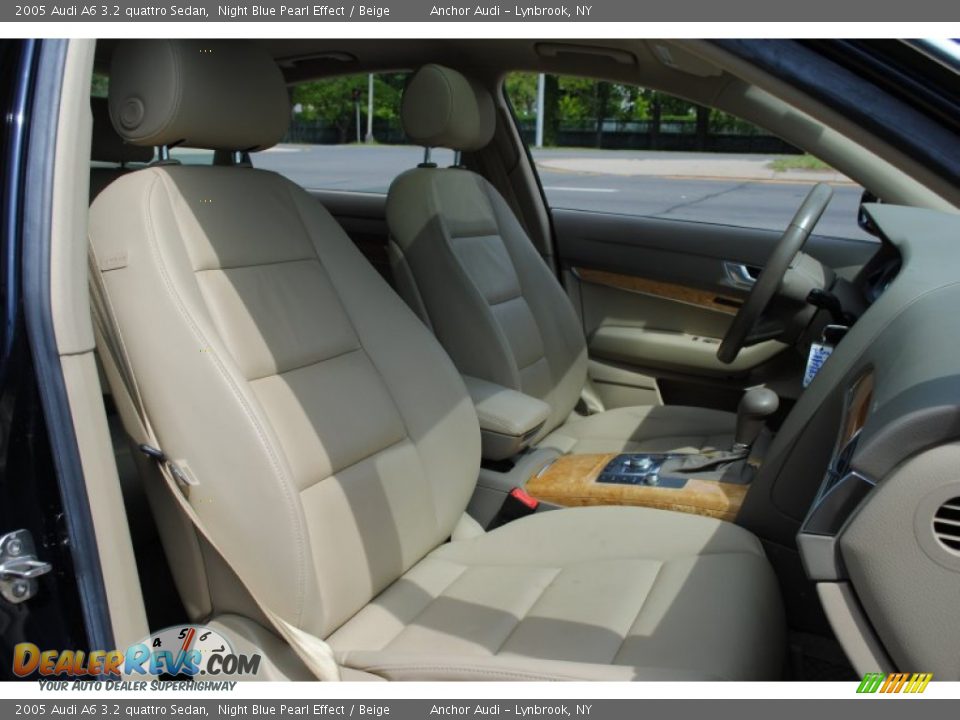 2005 Audi A6 3.2 quattro Sedan Night Blue Pearl Effect / Beige Photo #10