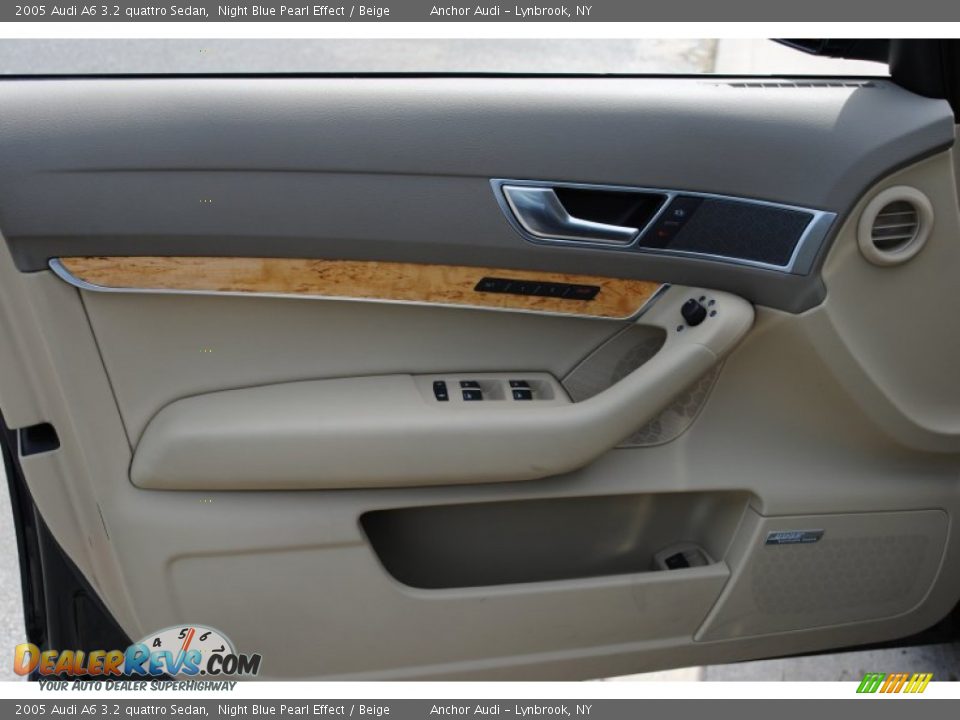 2005 Audi A6 3.2 quattro Sedan Night Blue Pearl Effect / Beige Photo #11