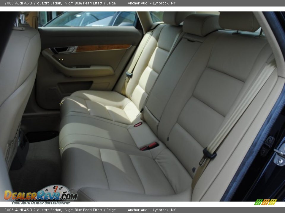 2005 Audi A6 3.2 quattro Sedan Night Blue Pearl Effect / Beige Photo #16