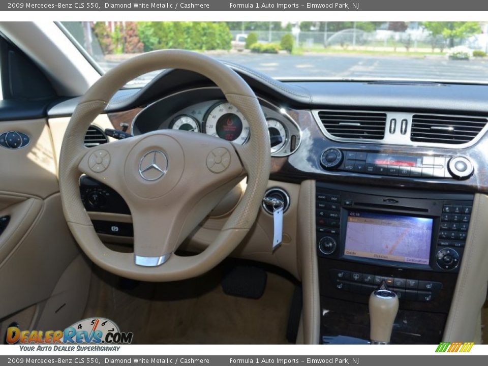 2009 Mercedes-Benz CLS 550 Diamond White Metallic / Cashmere Photo #6