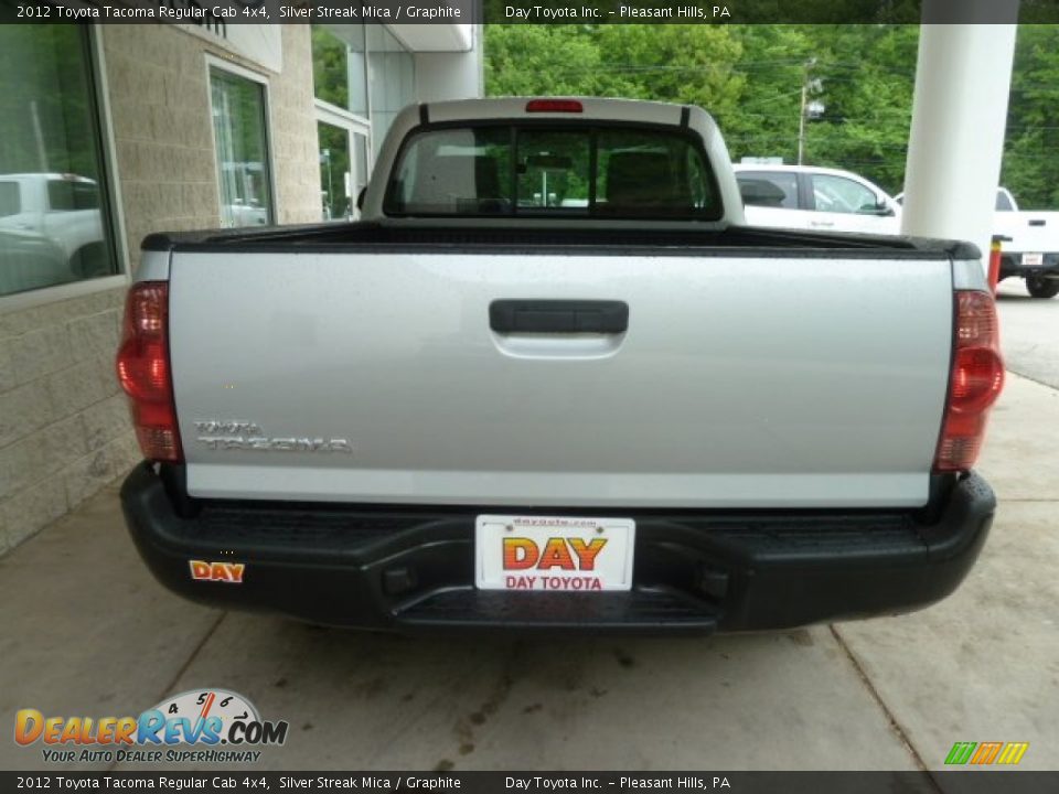 2012 Toyota Tacoma Regular Cab 4x4 Silver Streak Mica / Graphite Photo #3