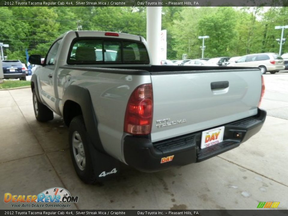 2012 Toyota Tacoma Regular Cab 4x4 Silver Streak Mica / Graphite Photo #4