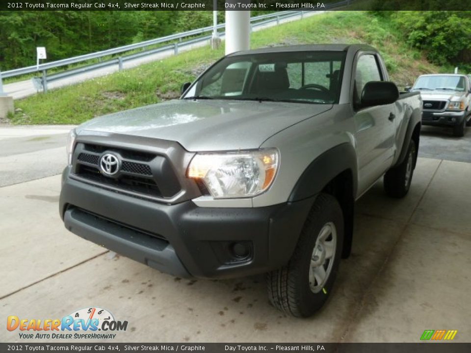 2012 Toyota Tacoma Regular Cab 4x4 Silver Streak Mica / Graphite Photo #5