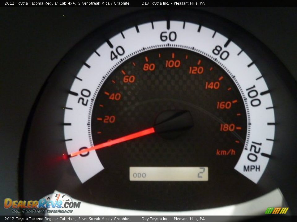 2012 Toyota Tacoma Regular Cab 4x4 Silver Streak Mica / Graphite Photo #14