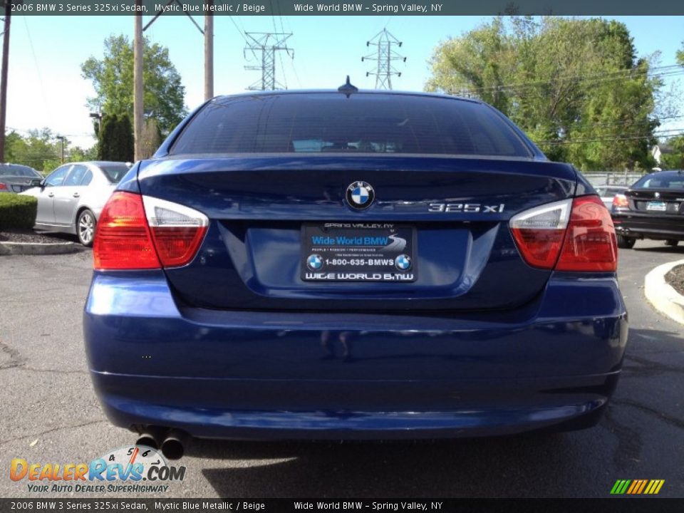 2006 BMW 3 Series 325xi Sedan Mystic Blue Metallic / Beige Photo #5