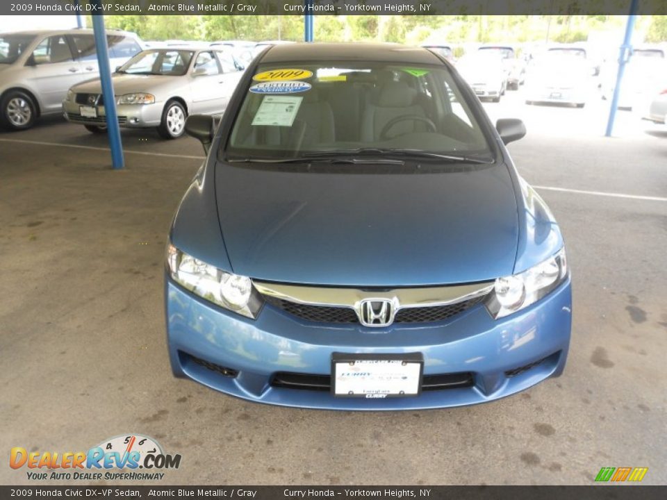 2009 Honda Civic DX-VP Sedan Atomic Blue Metallic / Gray Photo #3
