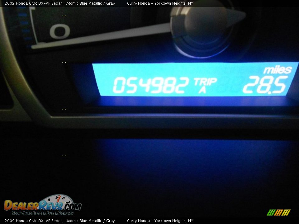 2009 Honda Civic DX-VP Sedan Atomic Blue Metallic / Gray Photo #4