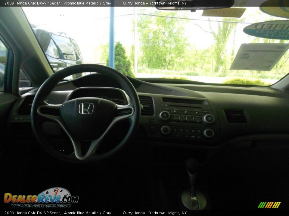2009 Honda Civic DX-VP Sedan Atomic Blue Metallic / Gray Photo #5