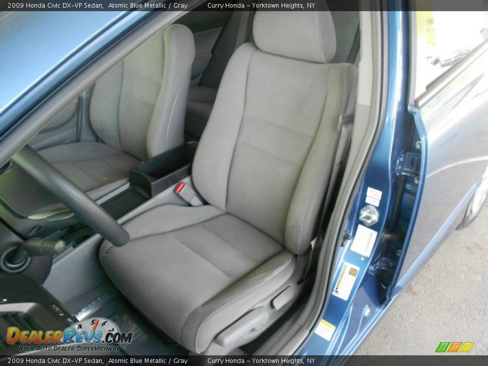 2009 Honda Civic DX-VP Sedan Atomic Blue Metallic / Gray Photo #6