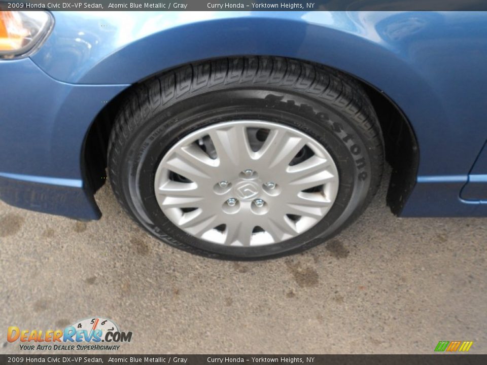 2009 Honda Civic DX-VP Sedan Atomic Blue Metallic / Gray Photo #10