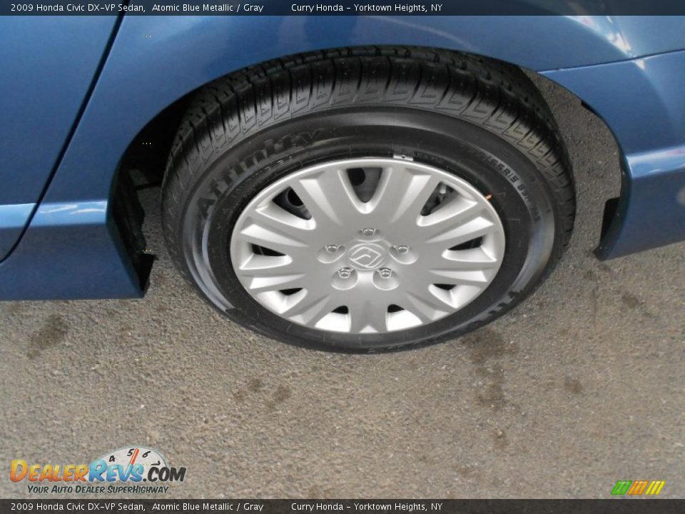 2009 Honda Civic DX-VP Sedan Atomic Blue Metallic / Gray Photo #11