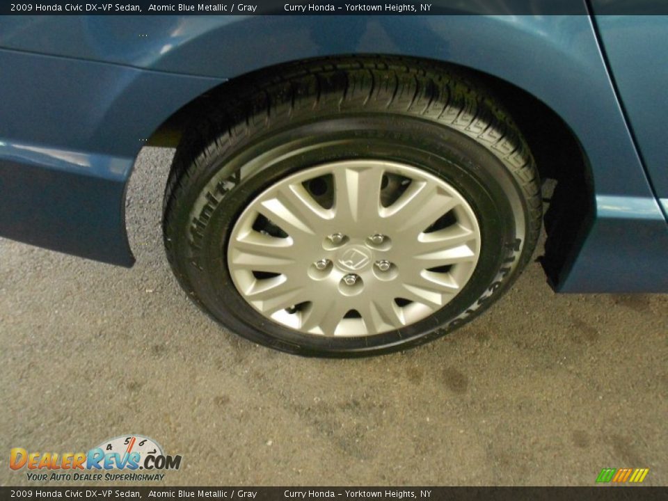 2009 Honda Civic DX-VP Sedan Atomic Blue Metallic / Gray Photo #12