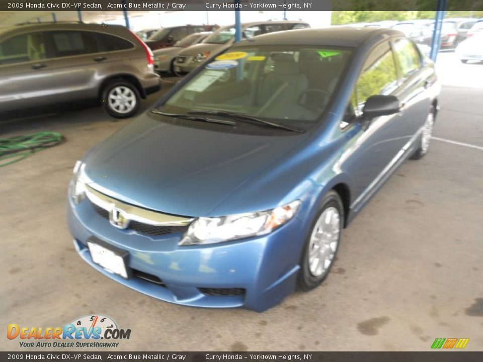 2009 Honda Civic DX-VP Sedan Atomic Blue Metallic / Gray Photo #24