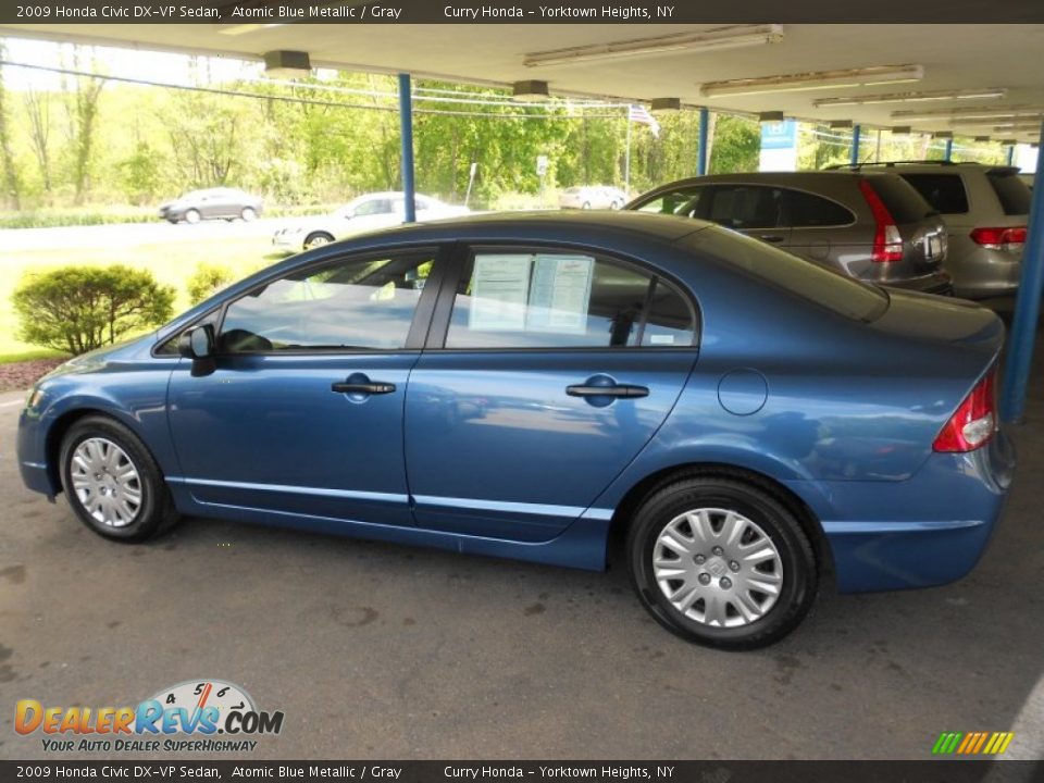 2009 Honda Civic DX-VP Sedan Atomic Blue Metallic / Gray Photo #25
