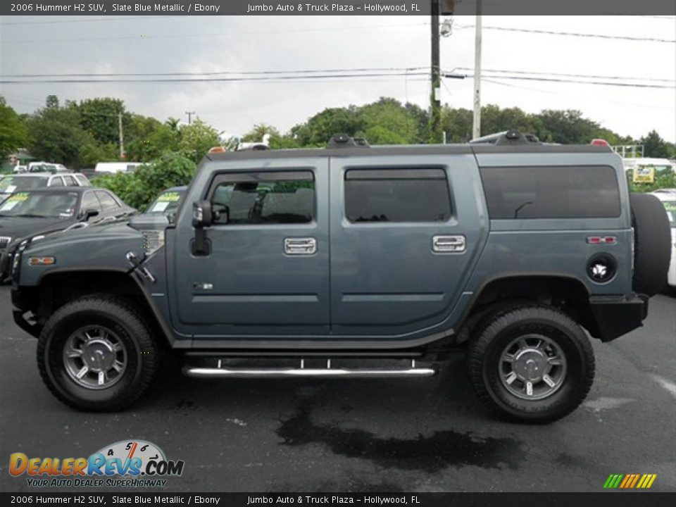 2006 Hummer H2 SUV Slate Blue Metallic / Ebony Photo #6