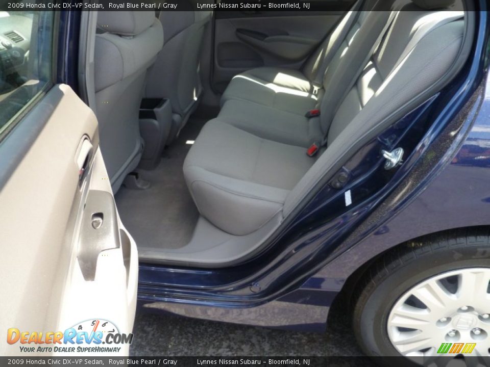 2009 Honda Civic DX-VP Sedan Royal Blue Pearl / Gray Photo #8